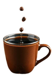 Coffee beans and brewing